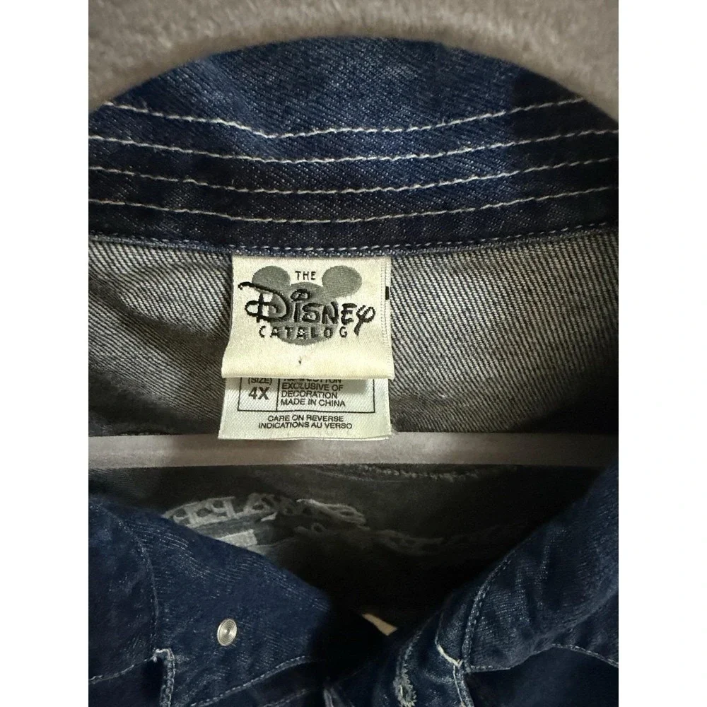 Vintage Disney Catalog Seven Dwarfs Denim Jacket Size 4X Unisex
